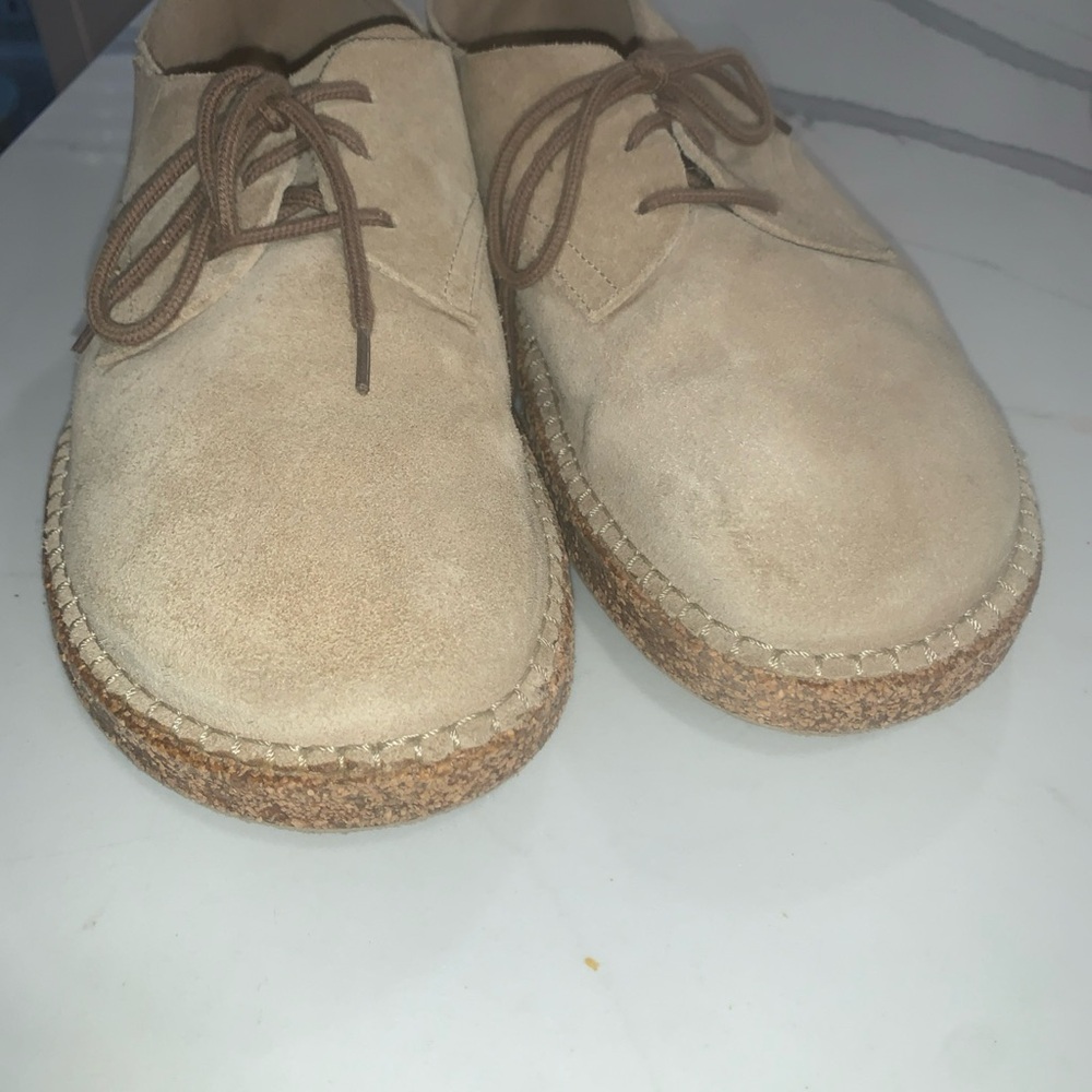 Birkenstock Men’s Size 9 EU 42 Gary Sand Suede Casual Oxfords Shoes